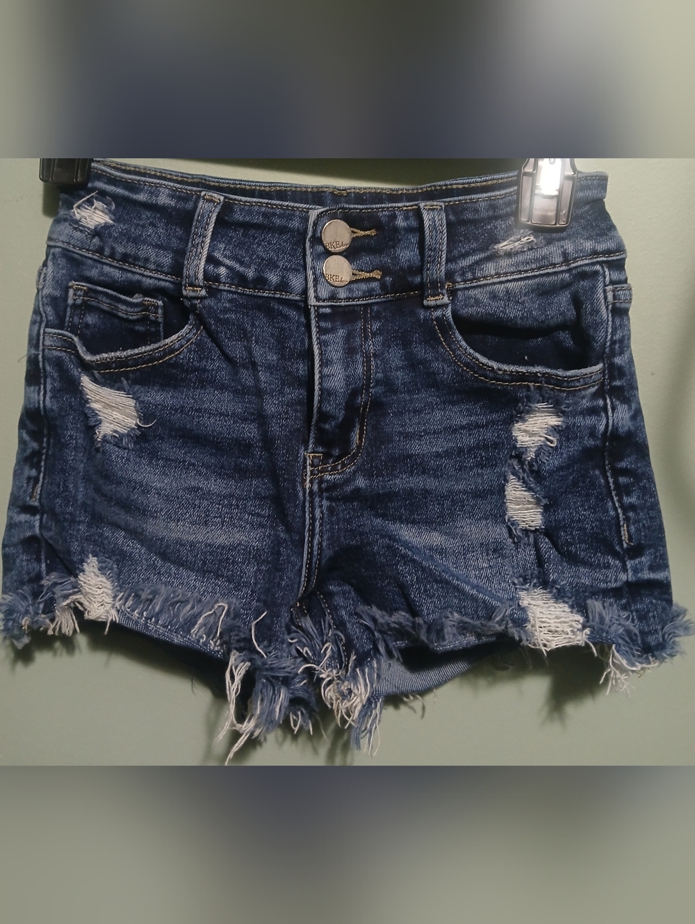 EUC BKE Girls Distressed Denim Shorts